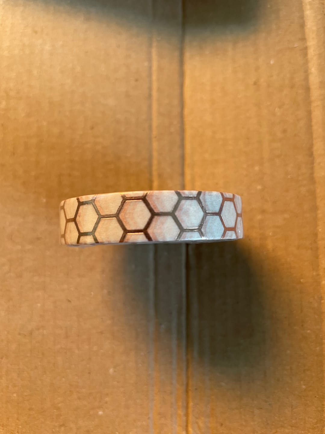 Customer photo review of Freebie Rose Gold Honeycomb Washi Tape 10mm