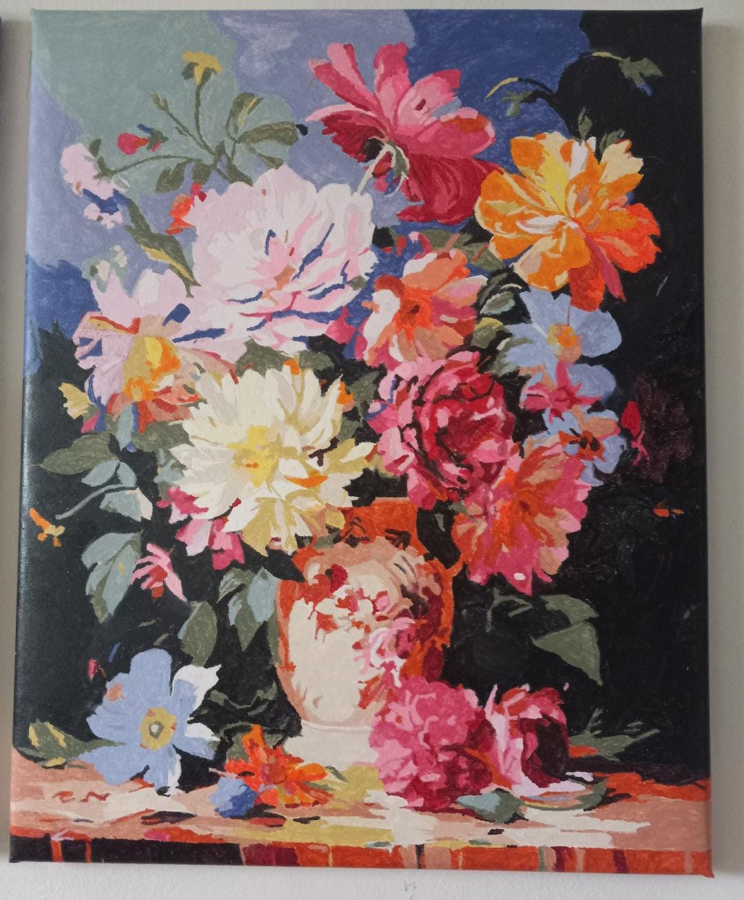 Customer photo review of Colorful Arrangement - Paint by Numbers