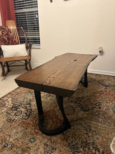 Customer photo review of Metal Bench Legs - 117 Uzar - 13W, 16H inch
