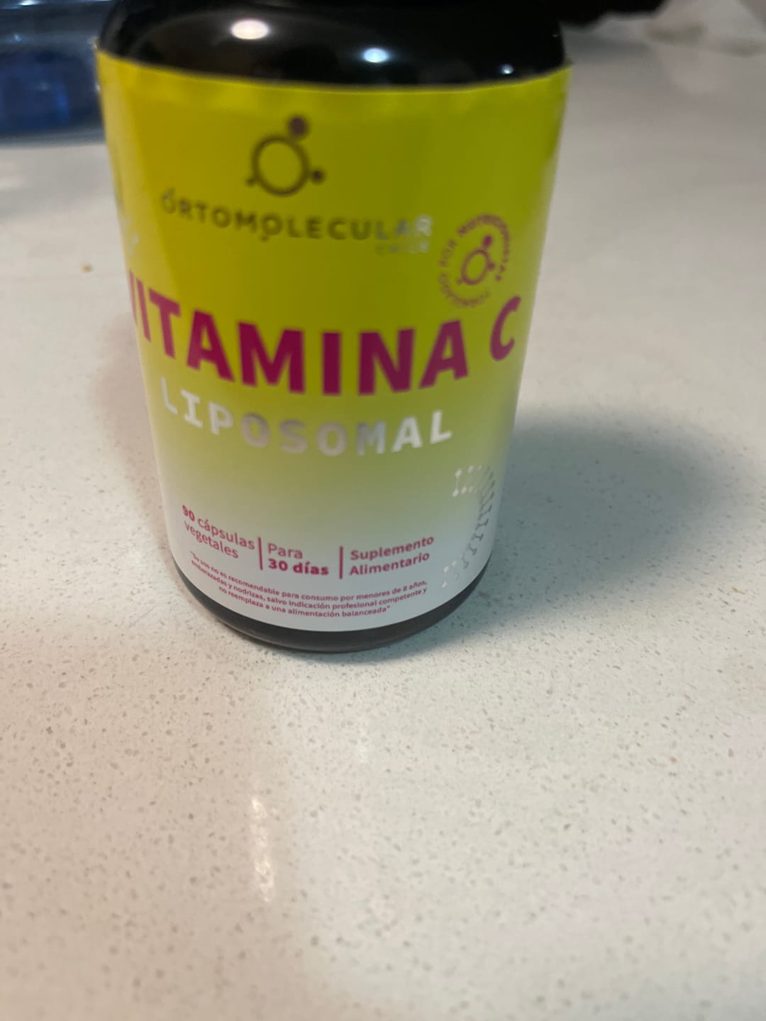 Customer photo review of Vitamina C liposomal 1.000 mg-90 cáps