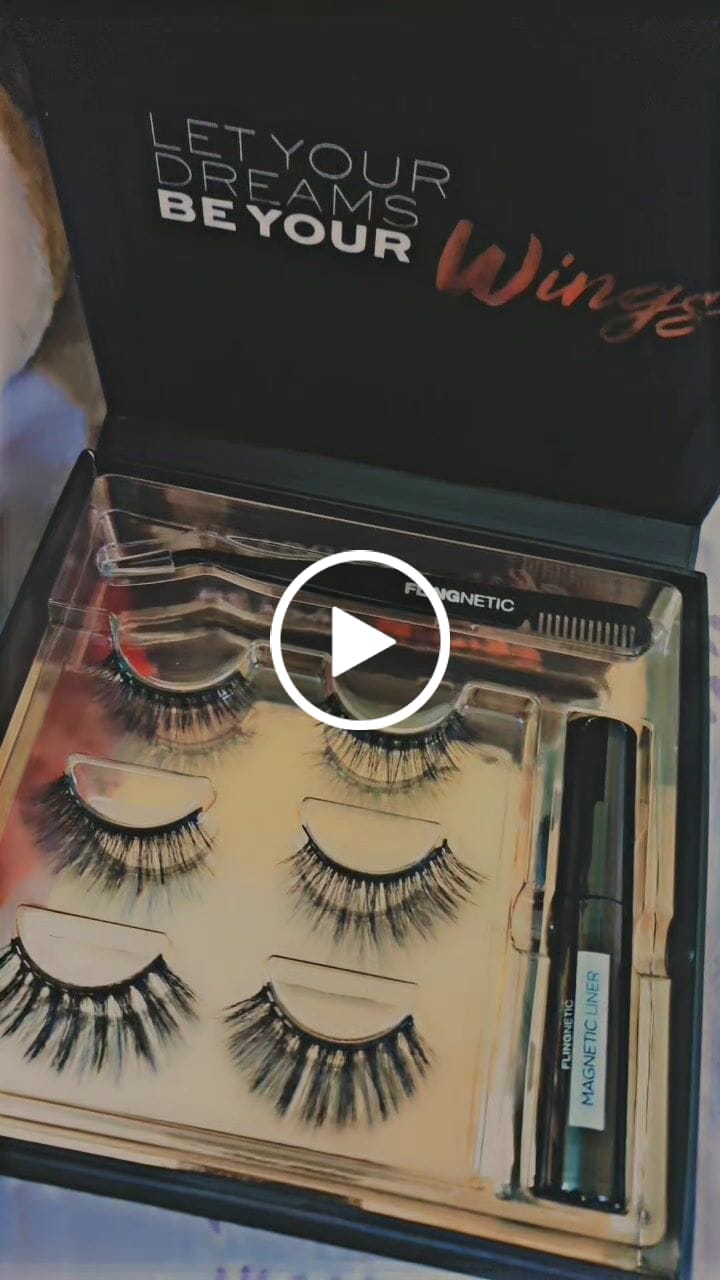 Customer video review of FLINGNETIC MAGNETIC EYE LINER & LASHES KIT (12 Magnets - NEW EDITION)