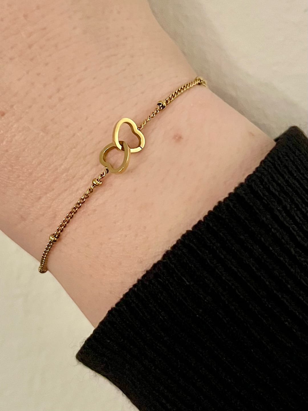Customer photo review of Best Friends Armband | 18K vergoldet
