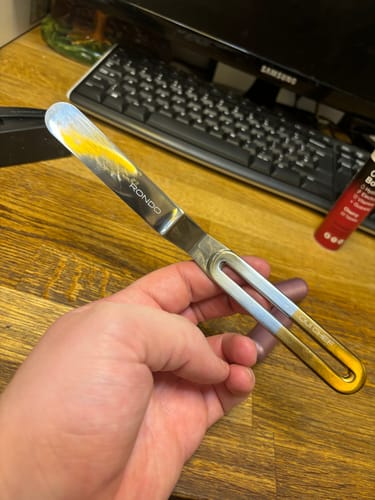 Customer photo review of 'LiftOff' Chef's Palette Knife