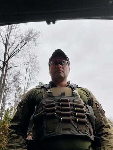 Customer photo review of Tactical Shotgun Shell Chest Rig