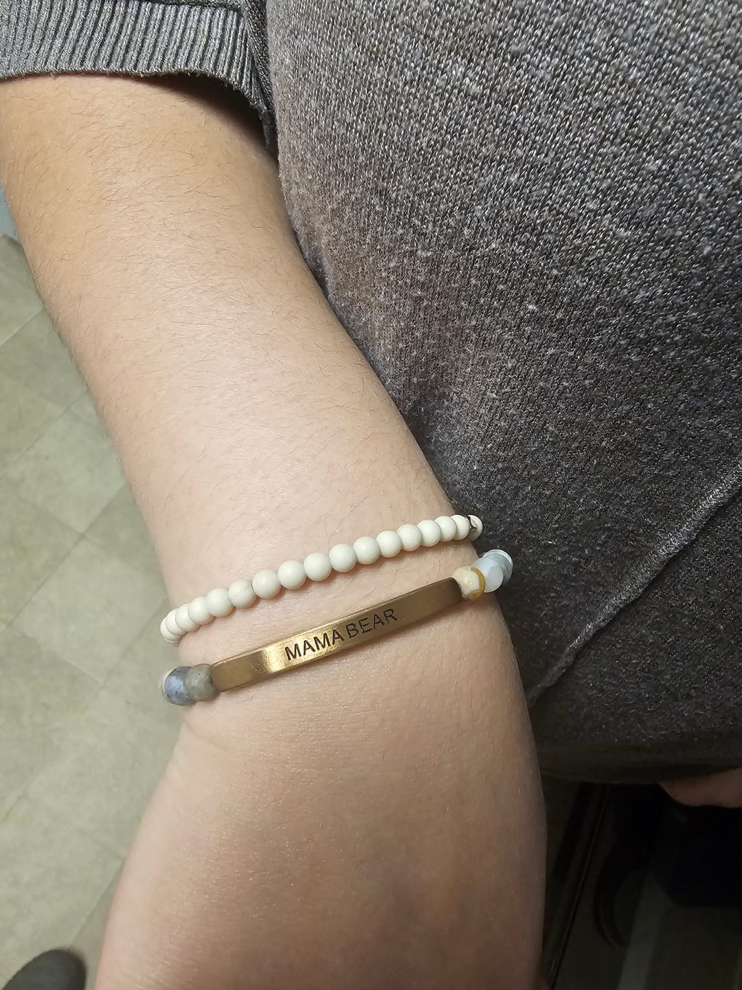 Customer photo review of MATTE JASPER  - ACCENT BRACELET