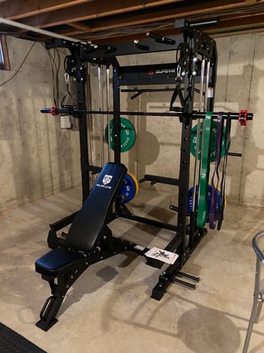 Customer photo review of Major Fitness F22 All-In-One Home Gym Power Rack