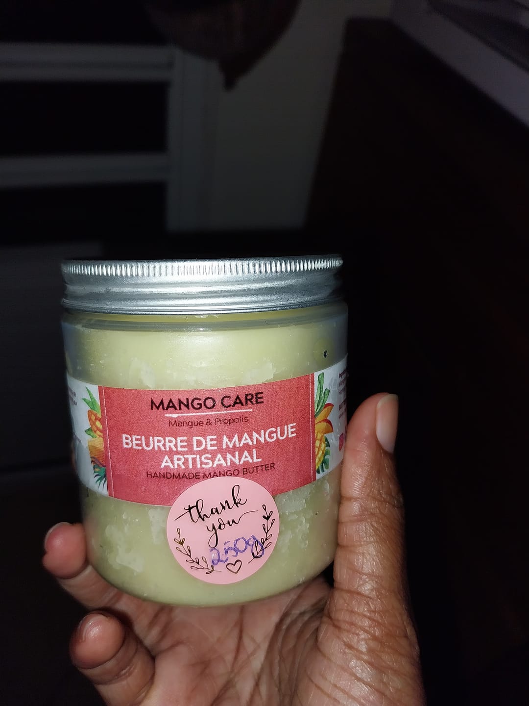Customer photo review of Beurre de mangue artisanal CARE