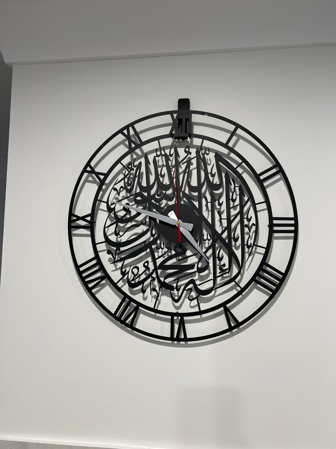 Customer photo review of First Kalima Metal Islamic Wall Clock