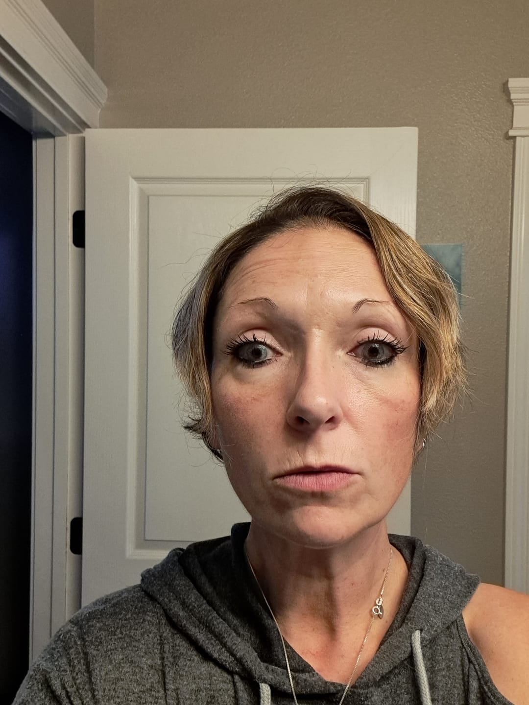Customer photo review of Rome Gray Colored Contact Lenses
