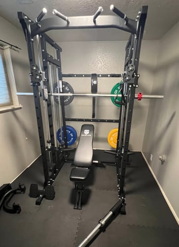 Customer photo review of Major Fitness SML07 All-In-One Home Gym Smith Machine