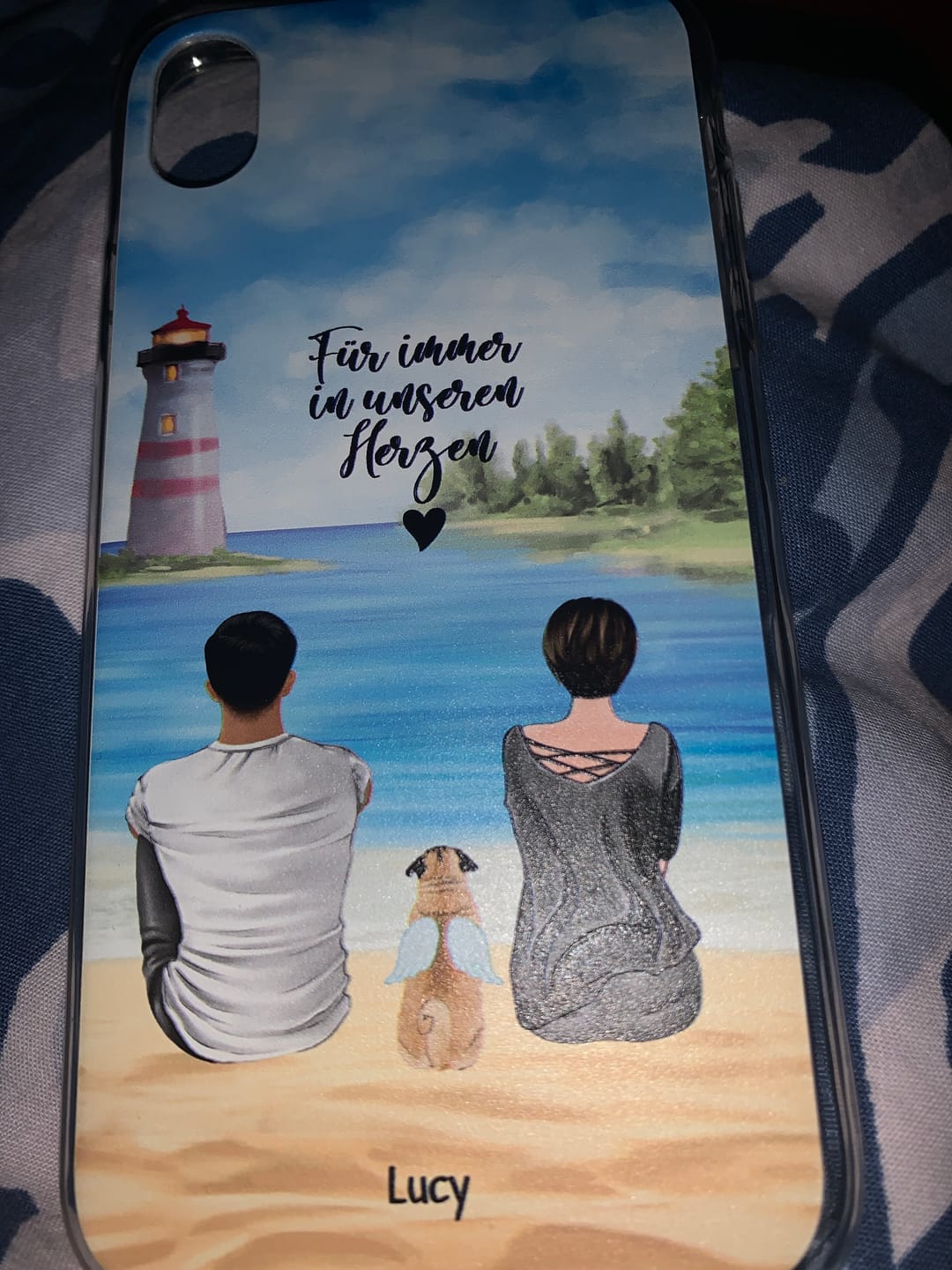 Customer photo review of Unterwegs mit Haustier Pärchen - Individuelle Handyhülle