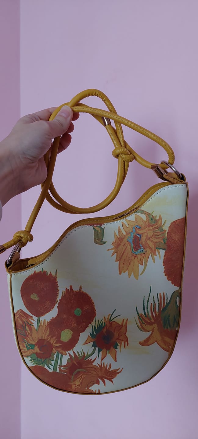 Customer photo review of Van Gogh sunflowers Saddle Bag