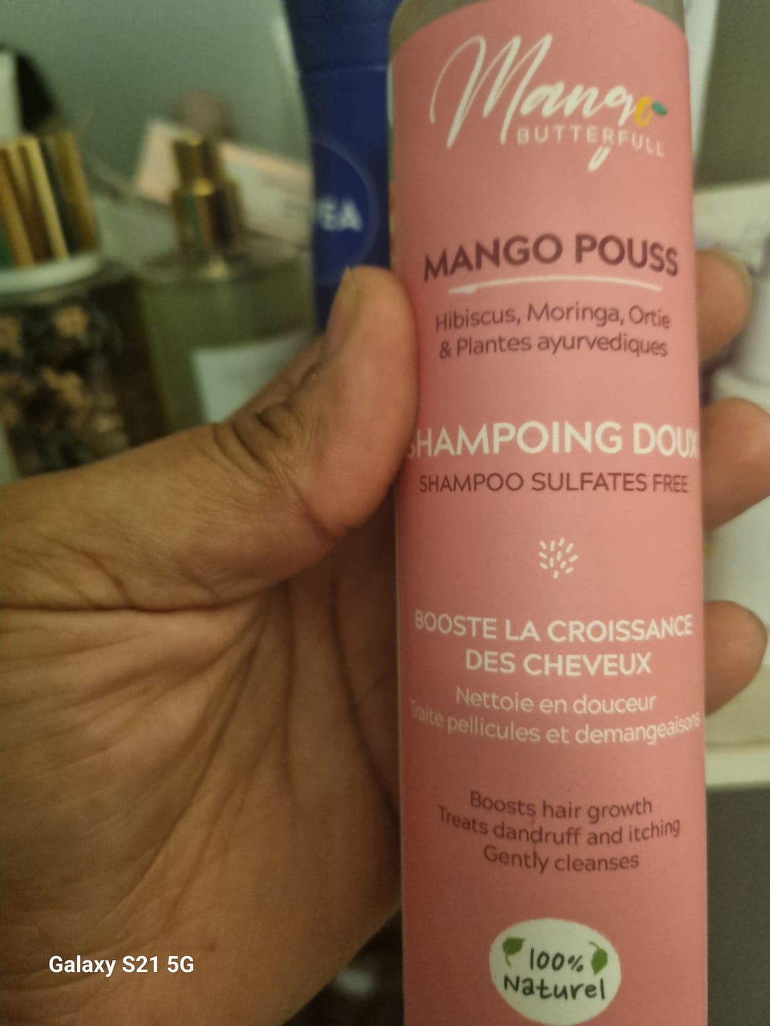 Customer photo review of Shampoing Doux POUSS