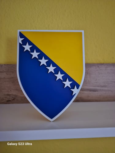 Customer photo review of Bosnia and Herzegovina Shield