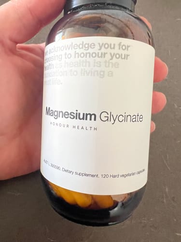 Customer photo review of Magnesium Glycinate (Pure & Unbuffered) - 120 Capsules