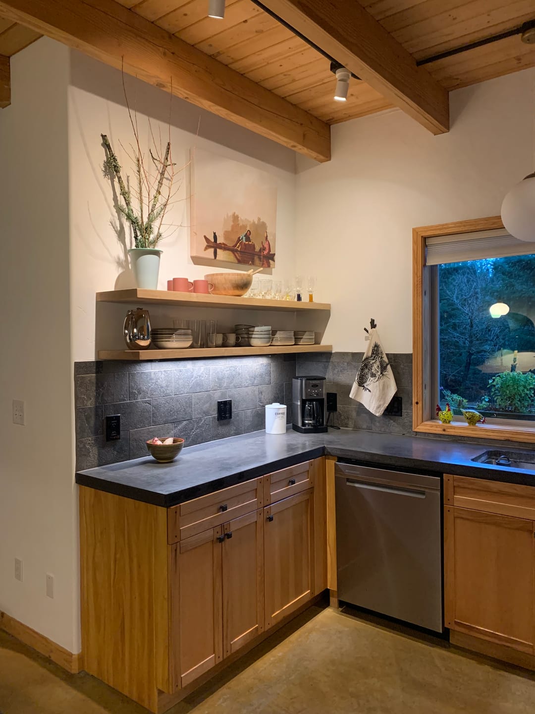 Customer photo review of Ash Floating Shelves