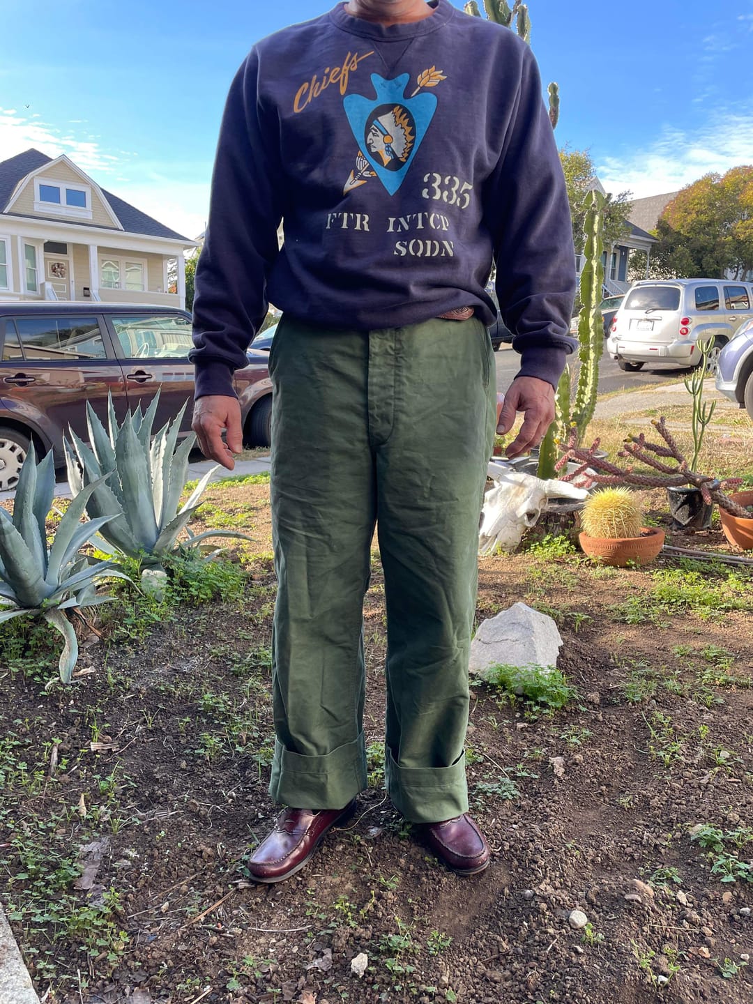 Customer photo review of 1944 USMC Officer Trousers - Olive
