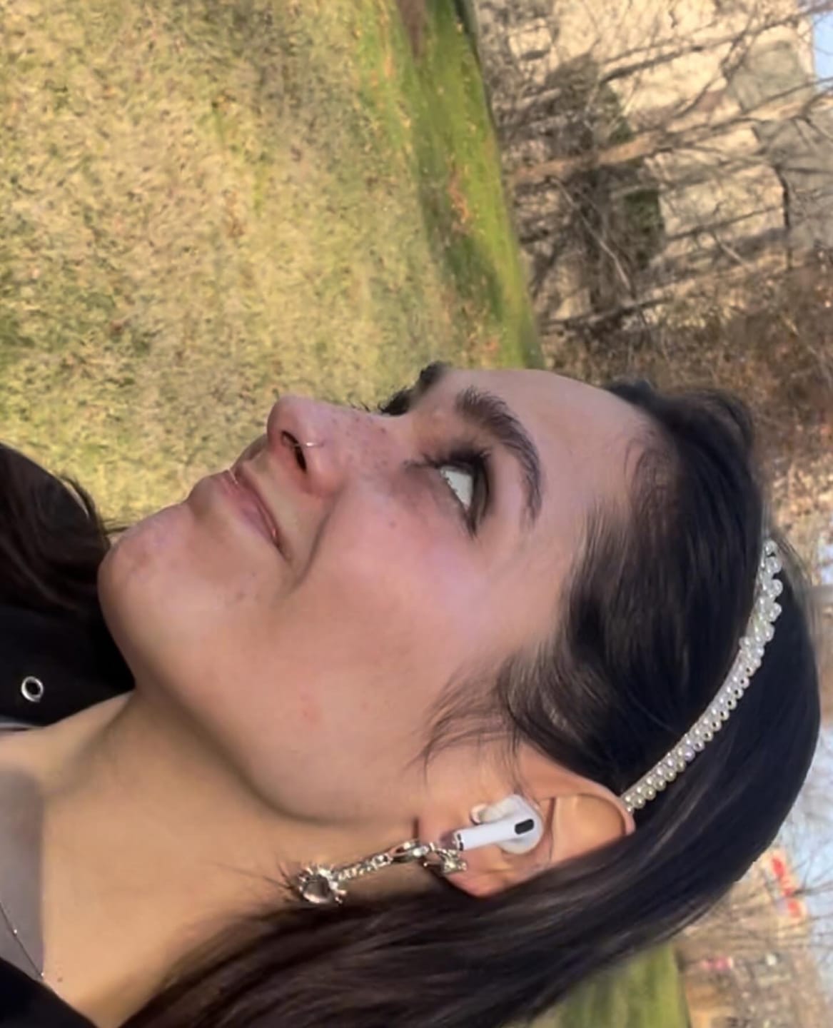 Customer photo review of SPIKE HEART EARRING