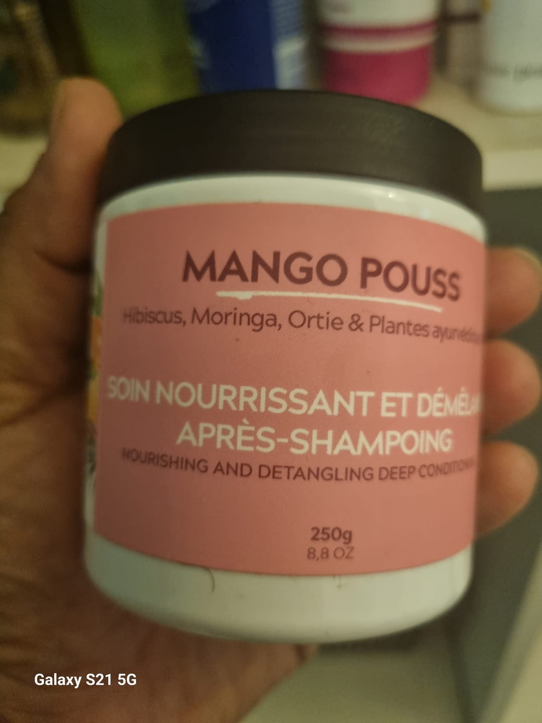 Customer photo review of Soin nourrissant et démêlant après-shampoing - POUSS