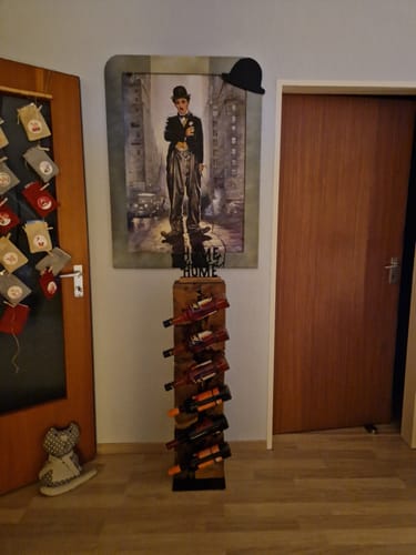 Customer photo review of Weinregal Weinständer Holz massiv XILON 100 cm