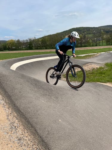 Customer photo review of #A1 LS GRAVITY JERSEY | coral blue