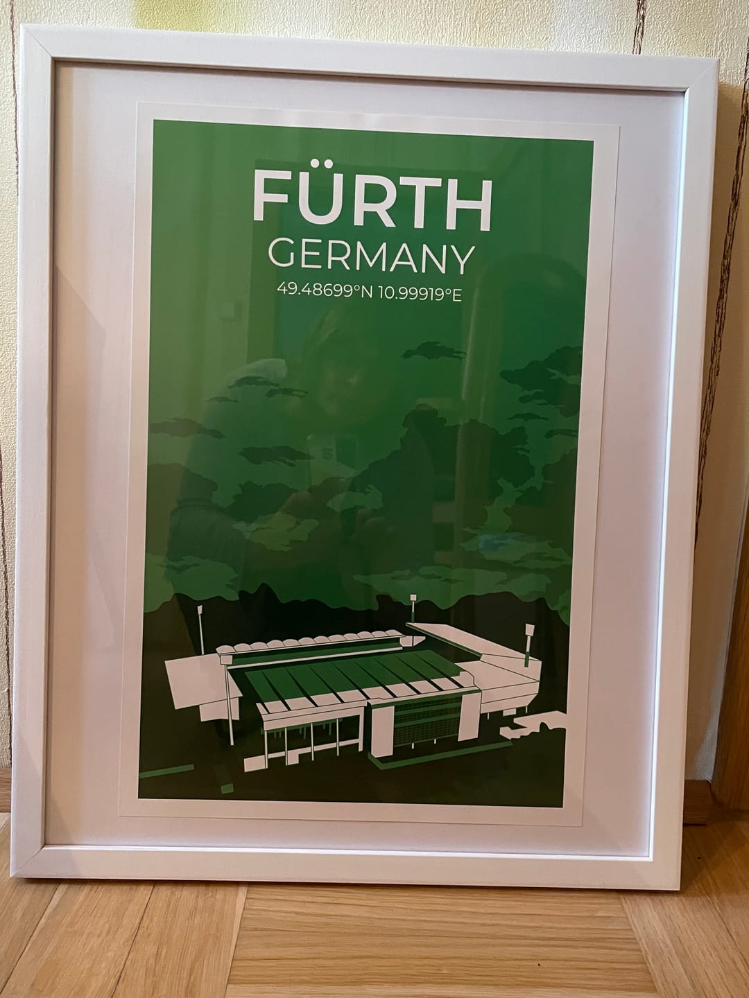 Customer photo review of Stadion Illustration Poster Fürth
