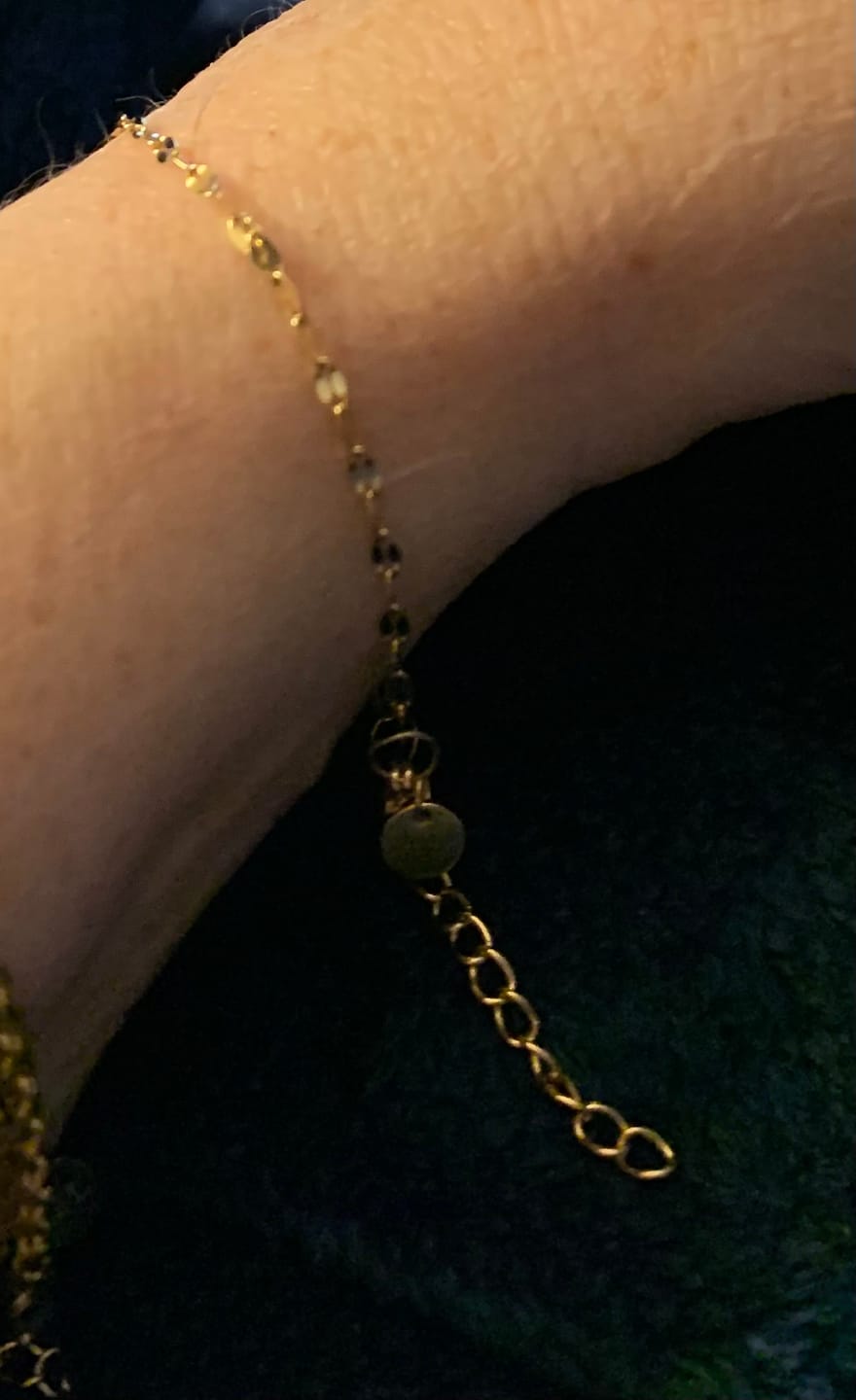 Customer photo review of Single Dainty Bracelet