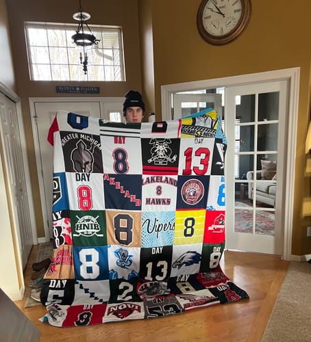 T-shirt quilt featuring viper's by Jennifer from MI