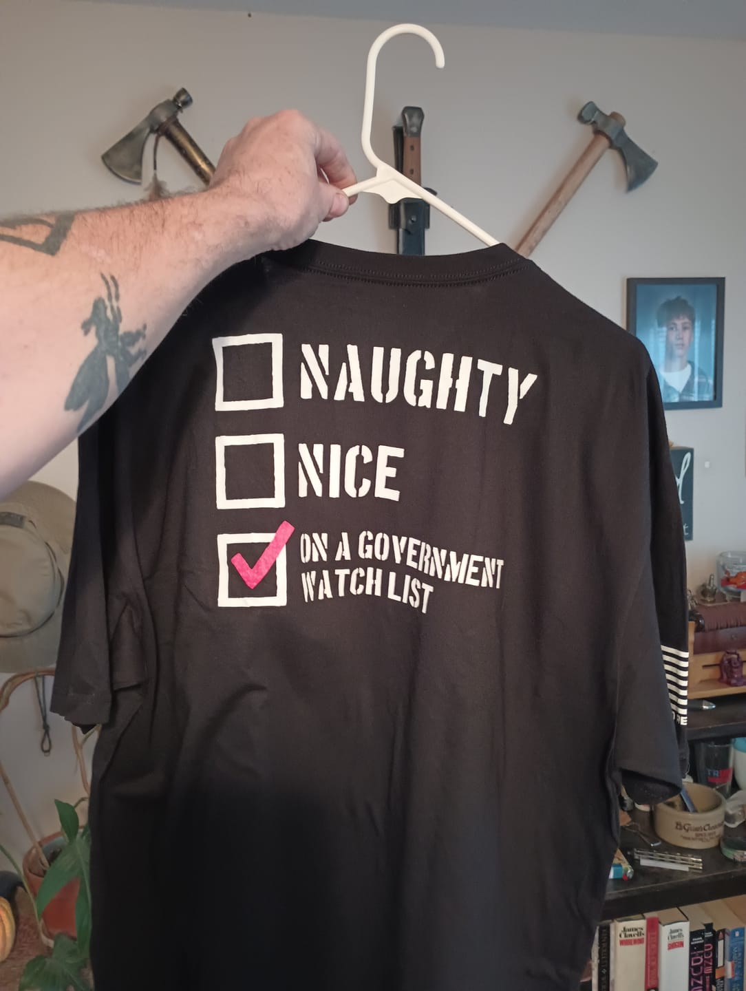 Customer photo review of Naughty Nice On a Government Watch List