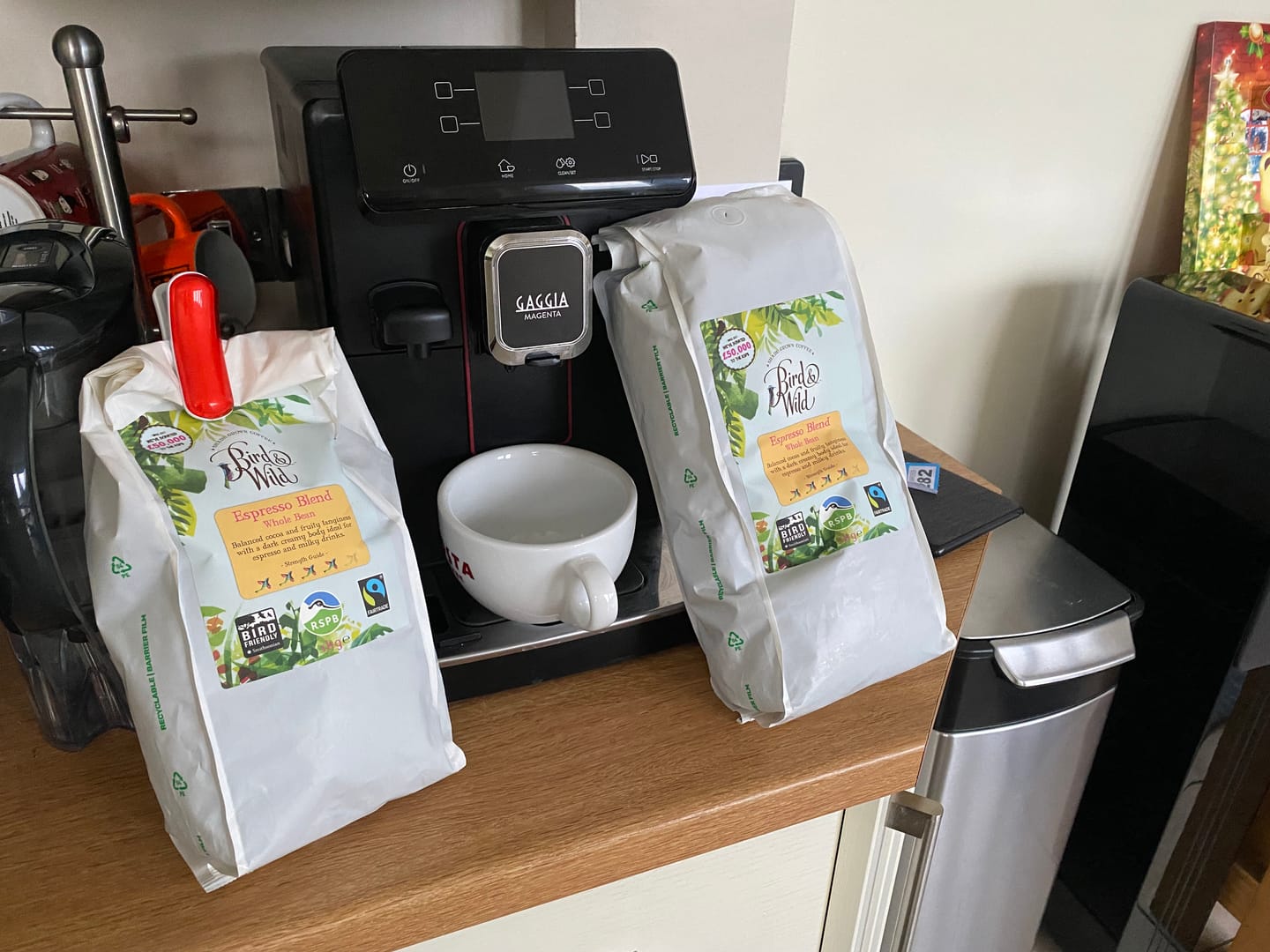 Customer photo review of Dark Roast Blend, Organic Coffee, 1kg - Whole Bean