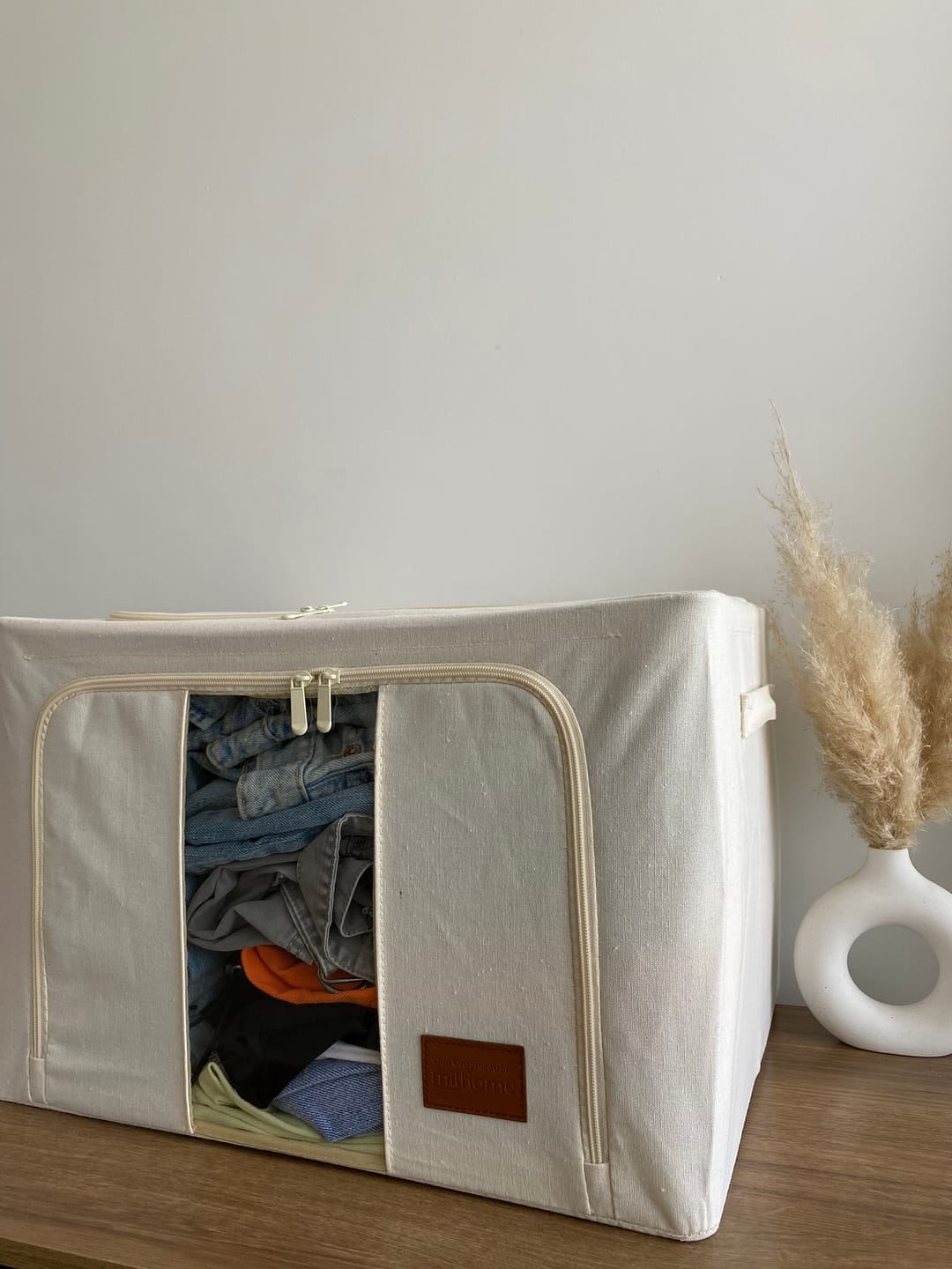 Customer photo review of Caja Organizadora de Tela Diseño Estructural Milhome