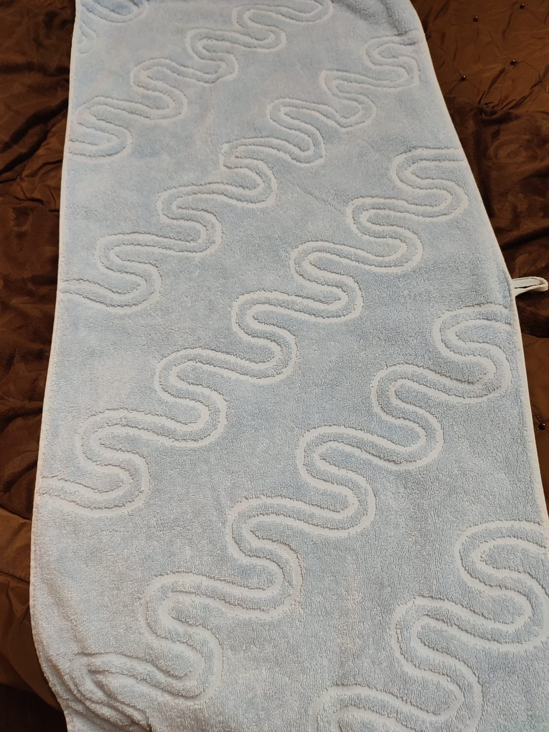 Customer photo review of Reby- Curly Patterns Towel