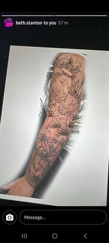 Customer photo review of TattooNumbx Numbing Cream