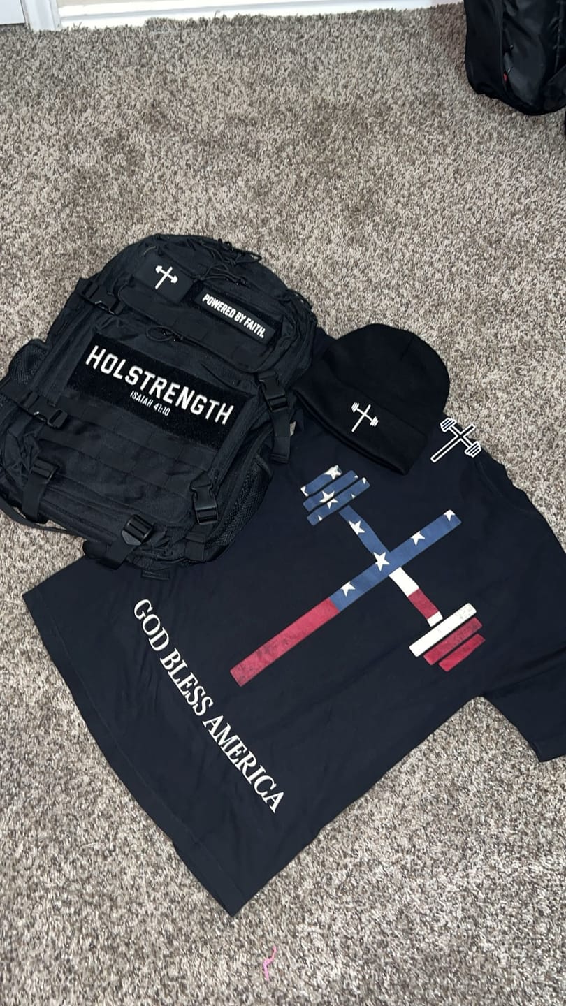 Customer photo review of God Bless America Tee