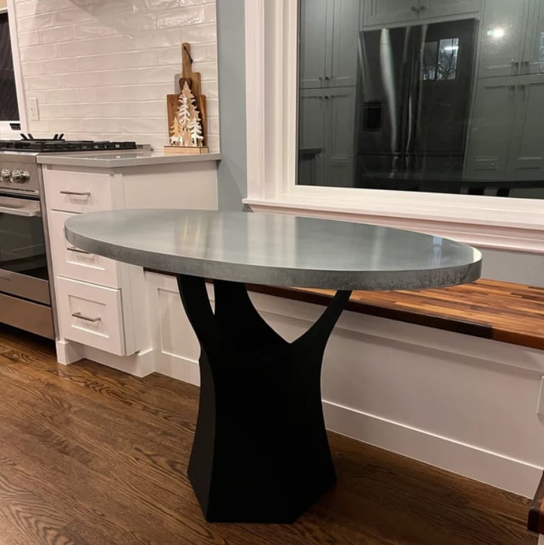 Customer photo review of Metal Table Base - 319 Namu - 18"L x 16"W x 28H inch