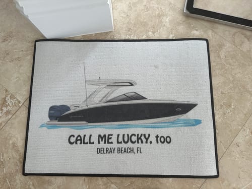 Customer photo review of Custom Indoor/Outdoor Dock Mat