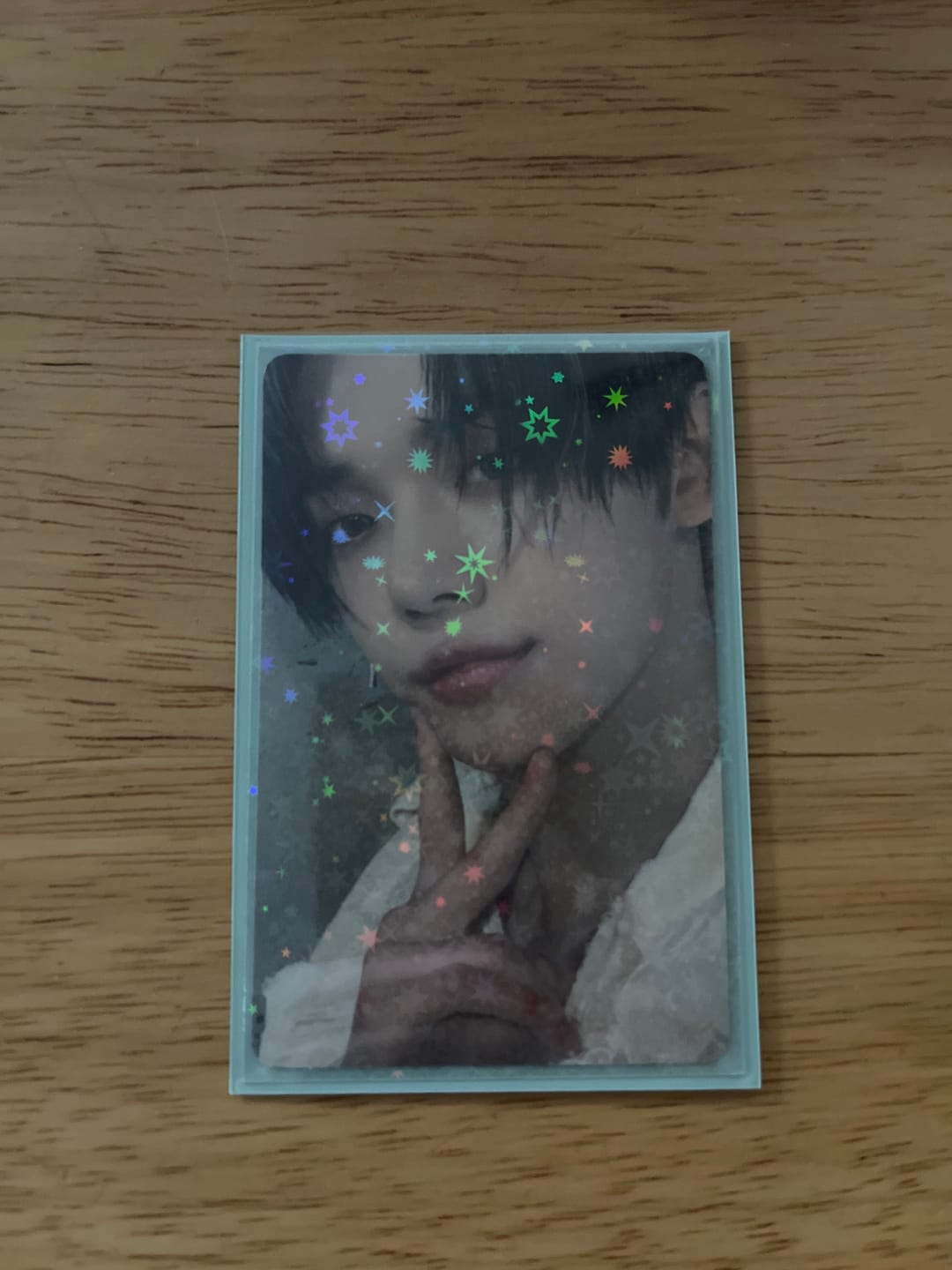 Customer photo review of PREMIUM HOLOGRAPHIC PHOTOCARD SLEEVES - STAR VERSION