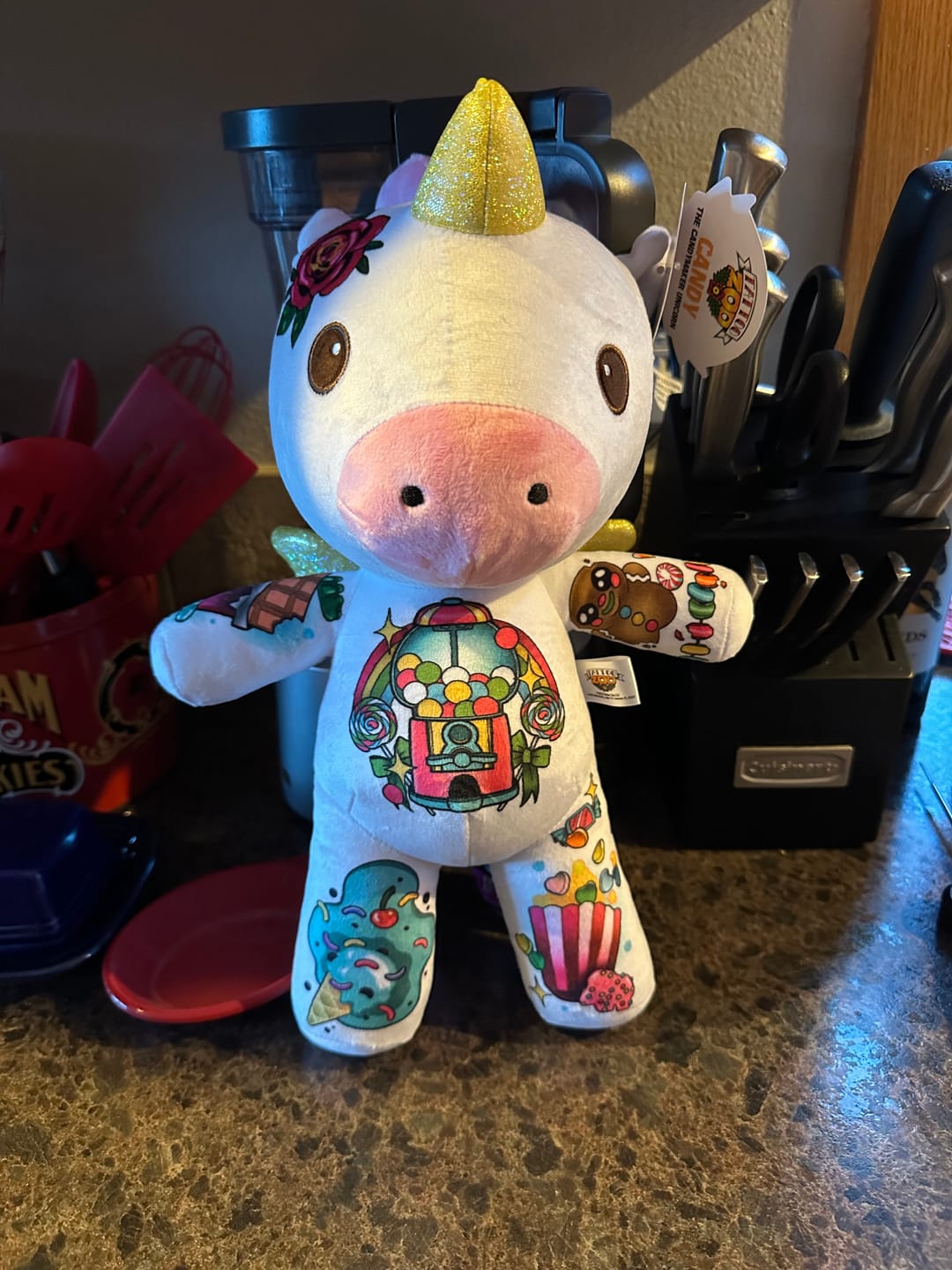 Customer photo review of Candy the Unicorn