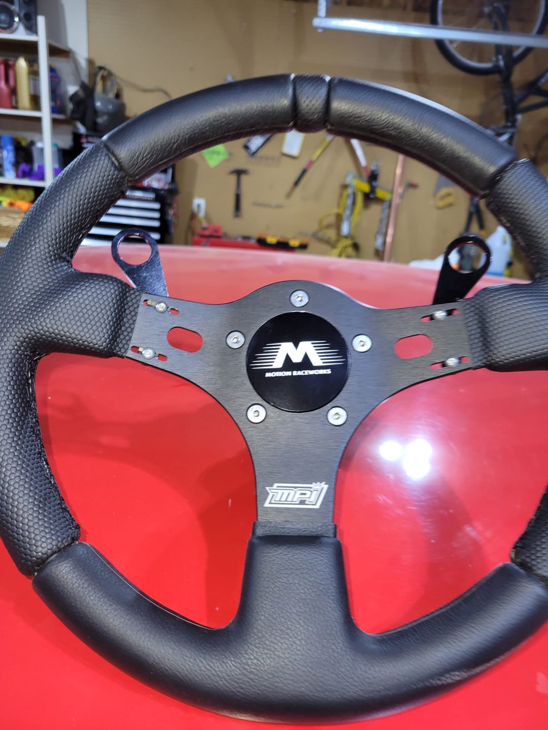 Customer photo review of Motion Raceworks MPI Race Steering Wheel All Black MPI-DRG-R513-BLK