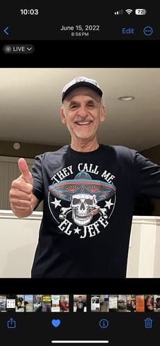 Customer photo review of Premium El Jefe Is Grilling OG Greaser Tee