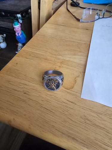 Customer photo review of St Michael Protect Us Ring