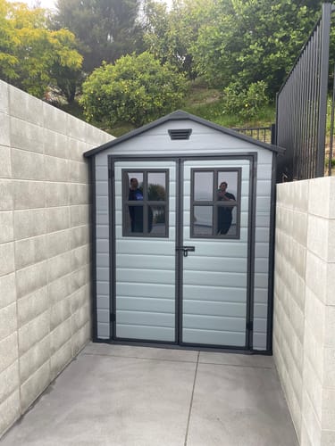 Customer photo review of Manor 6 x 5 Shed 1.75m x 1.45m