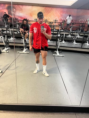 Customer photo review of Incarnate Baseball Jersey - Red