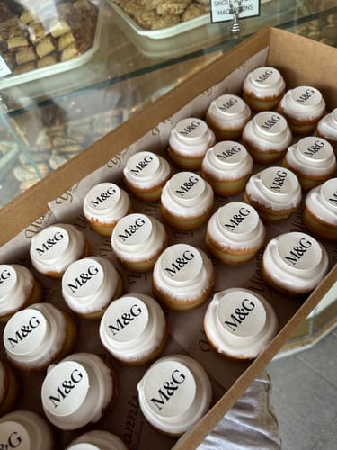 Customer photo review of 30 x 3.8 cm Small Cupcake Custom Edible Icing Images