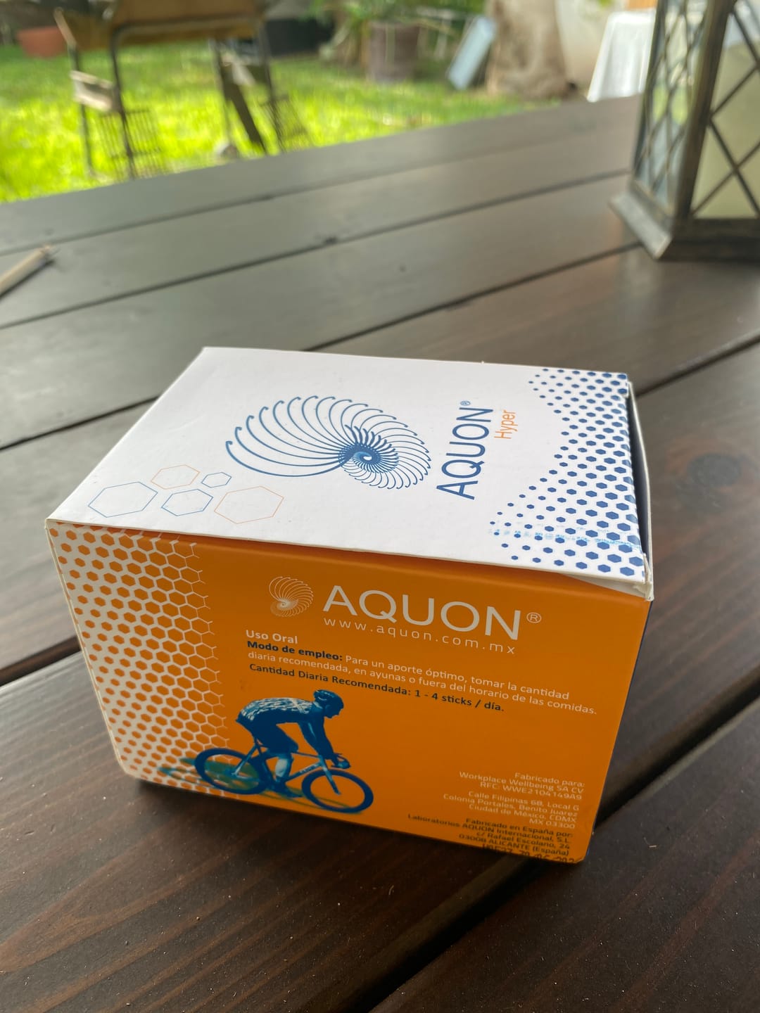 Customer photo review of Aquon Hyper Electrolitos - Caja contiene 30 sticks, cada stick es de 10 ml