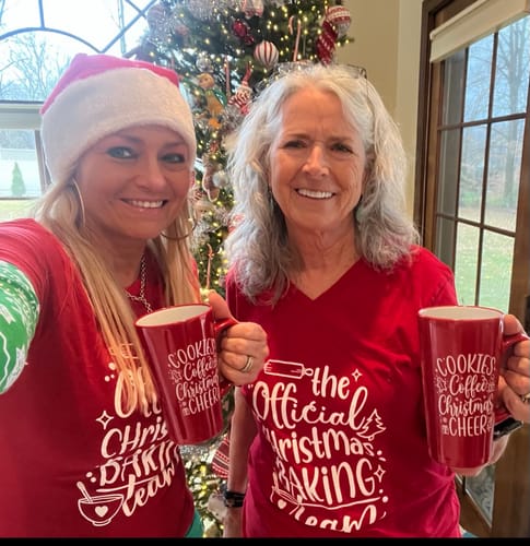 Customer photo review of The Official Christmas Baking Team T-Shirt