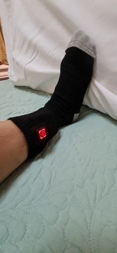 Customer photo review of Happy™ HeatedSocks - Unisex Varmesokker Med Justerbar Temperatur