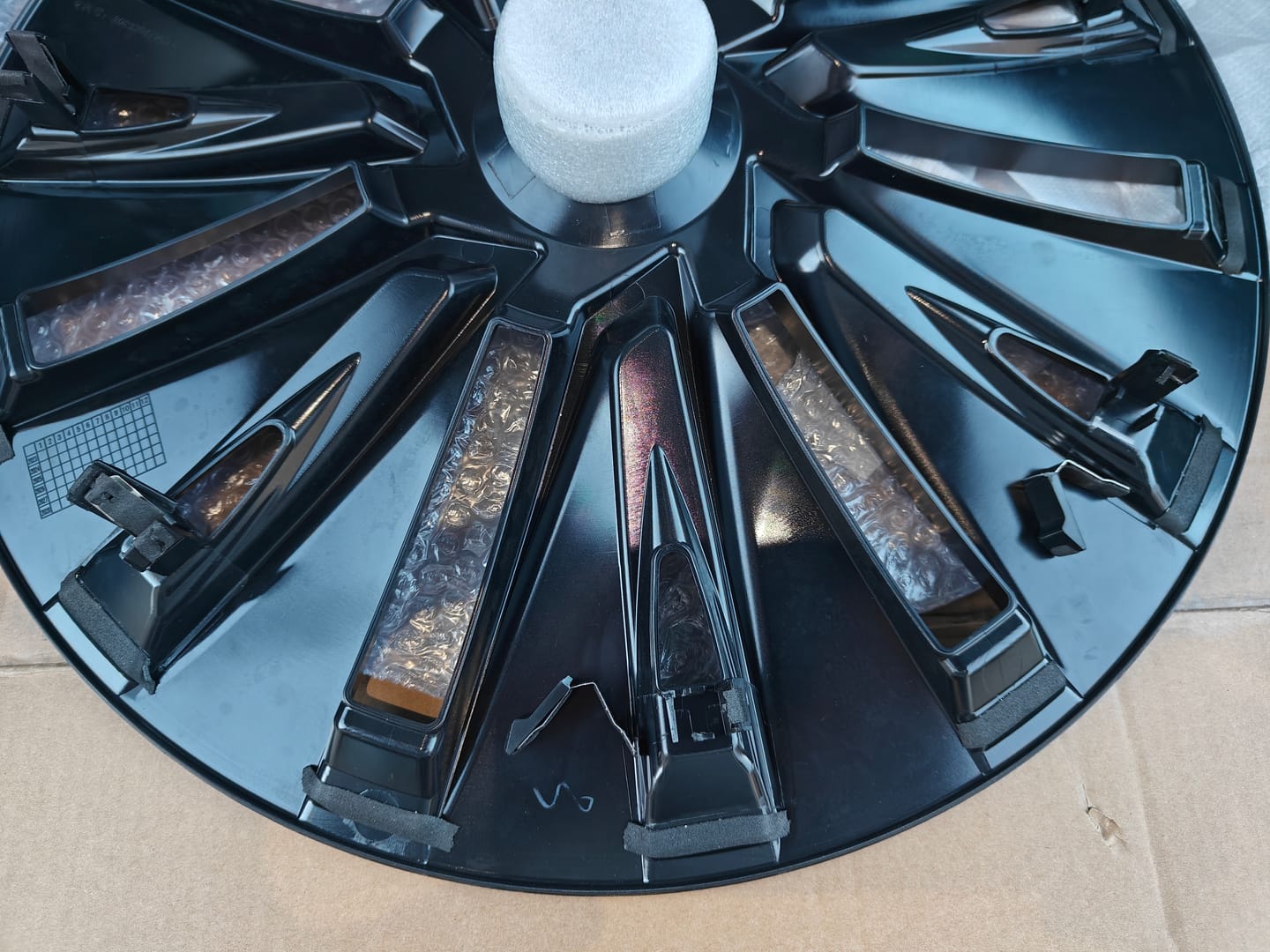 Customer photo review of TESPLUS 19'' Turbine Style Wheel Cover for Model Y