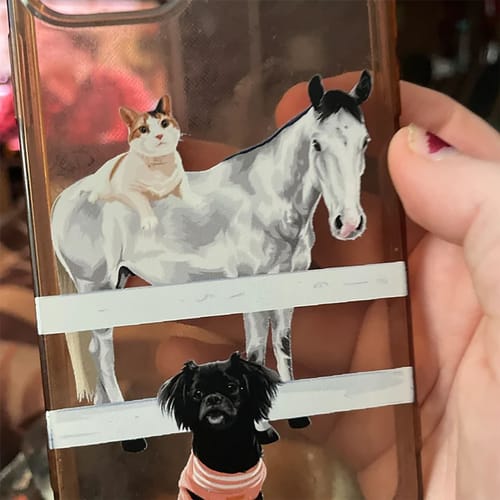 Customer photo review of Custom Pet Phone Case