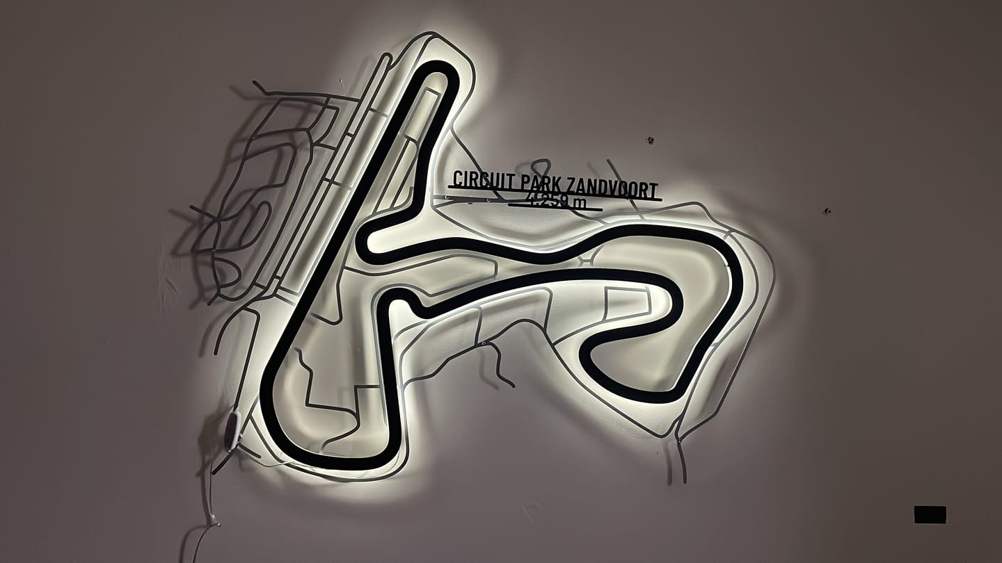 Customer photo review of Your Custom Race Track Metal Wall Art